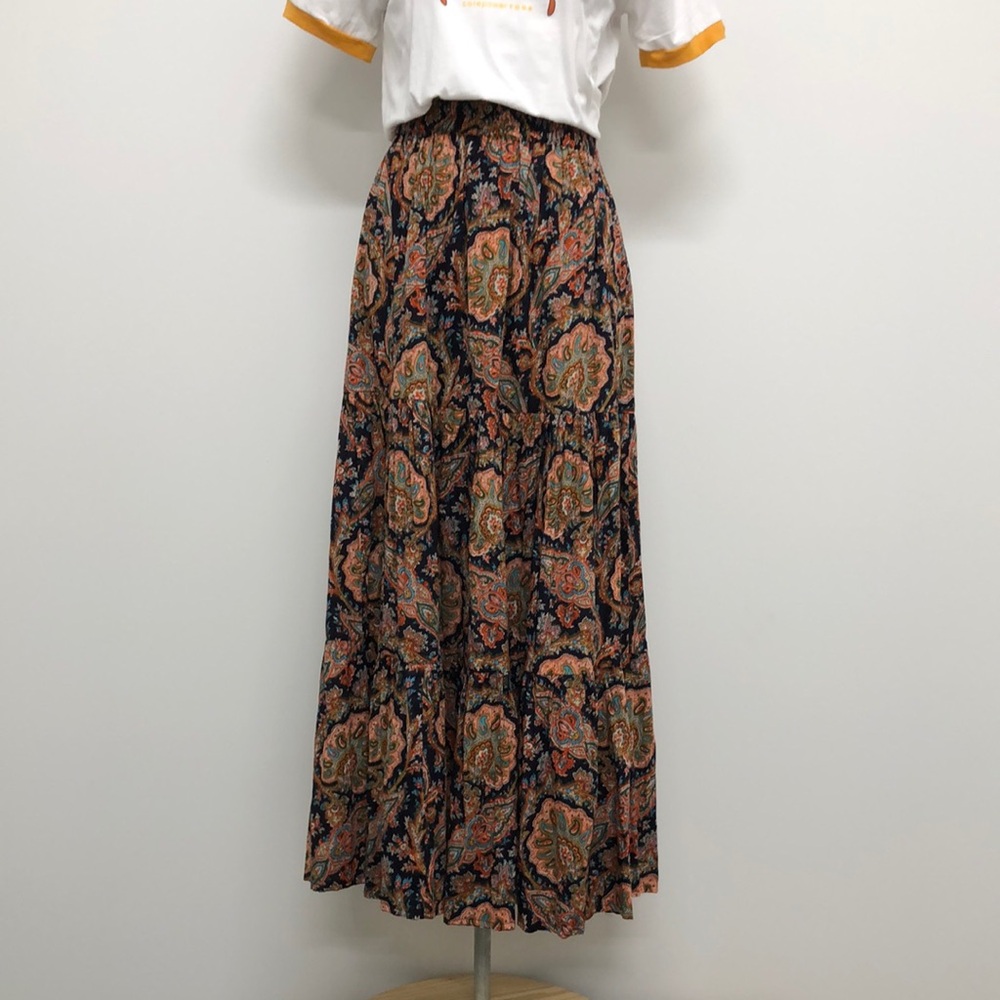 Floral Maxi Skirt - Multicolor